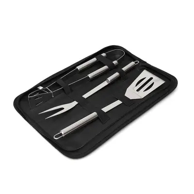 BBQ Holder Set personalizado, color negro