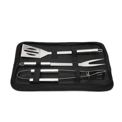 BBQ Holder Set personalizado, color negro