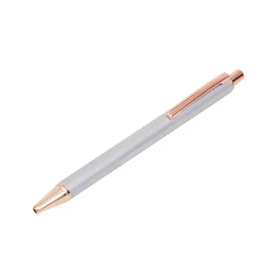 Bolígrafo Golden personalizado, color gris plata