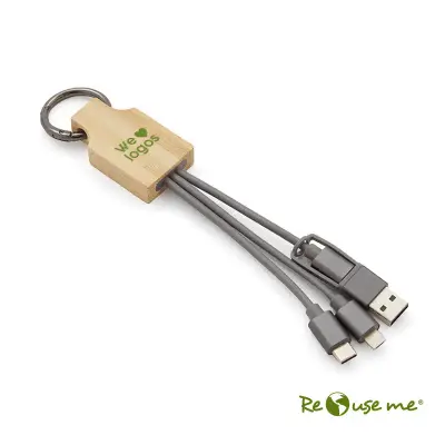 Cable 3 en 1 Ryze personalizado con tu logo