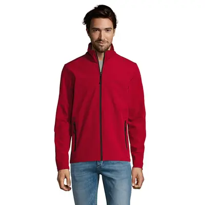 Chaqueta Softshell Race Hombre personalizado, color rojo