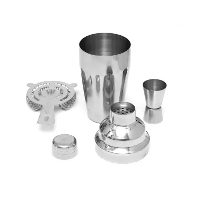 Coctail Set Barman personalizado, color gris plata