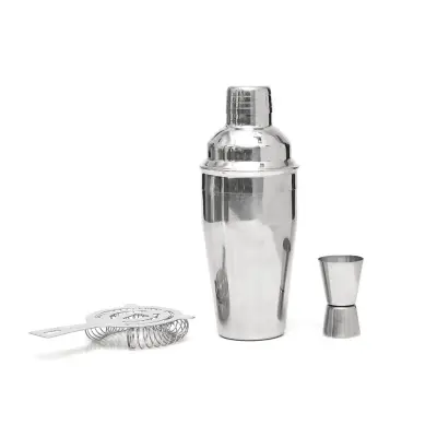 Coctail Set Barman personalizado, color gris plata
