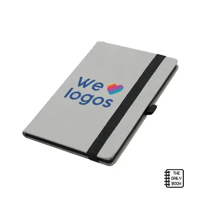 Cuaderno Colourblock personalizado, color gris