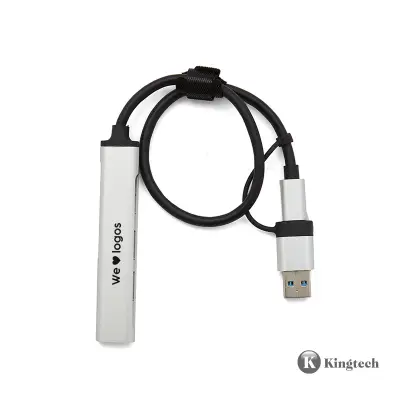 Hub USB-C Slim personalizado con tu logo