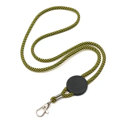 Lanyard Candystripe personalizado, color amarillo