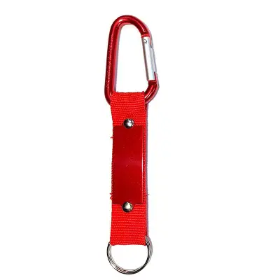 Llavero Carabiner personalizado, color rojo