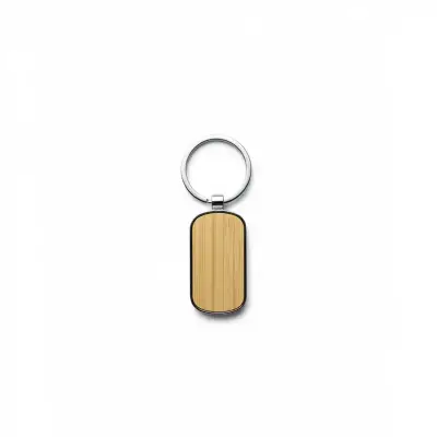 Llavero Oval personalizado, color natural