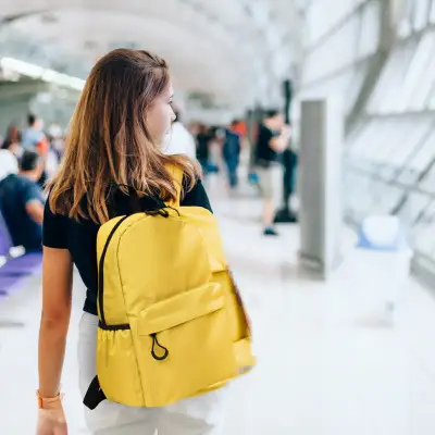 Mochila Lisa personalizado, color amarillo