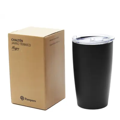 Mug Chalten personalizado, color negro