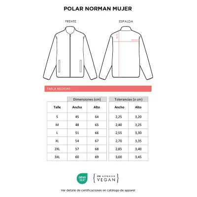 Polar Norman Mujer personalizado con tu logo