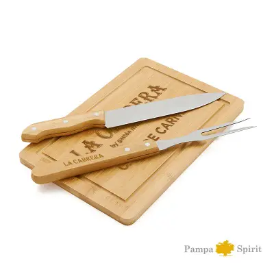 Set de Asado Roti personalizado, color natural