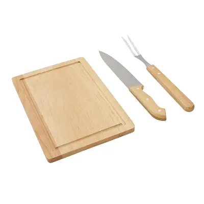 Set de Asado Roti personalizado, color natural