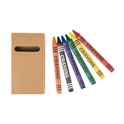 Set de Crayones X6 unidades personalizado con tu logo