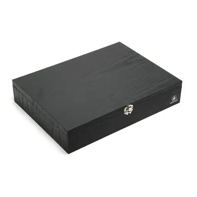 Set de Mesa x16 Piezas Laguiole personalizado, color negro