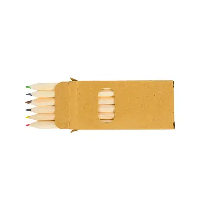 Set de Mini Lapices Grafito x 6 personalizado, color kaki