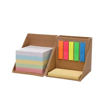 Set Memo Cube personalizado, color natural