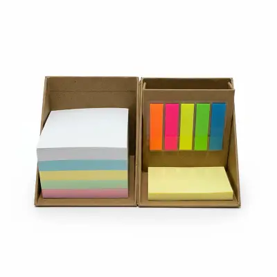 Set Memo Cube personalizado, color natural