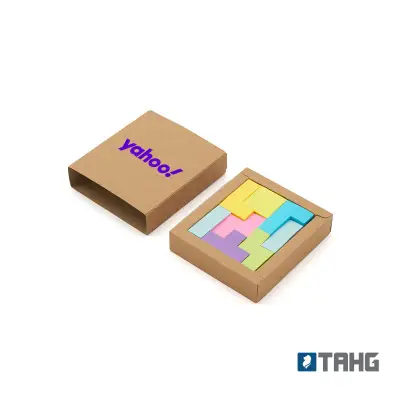 Set Memo Tetrix personalizado, color marrón