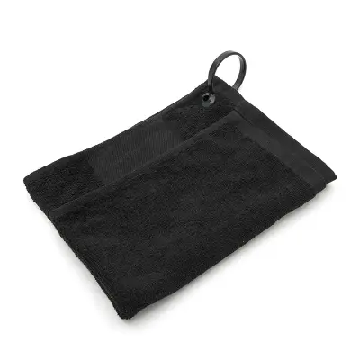Toalla de Golf Caddy personalizado, color negro