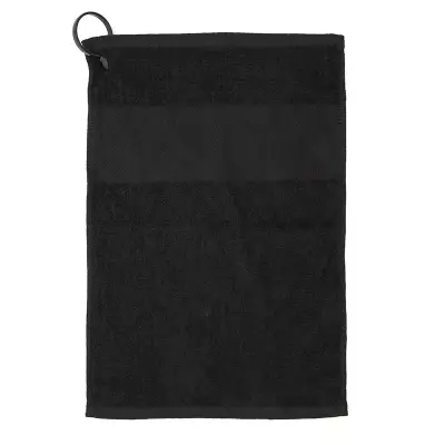 Toalla de Golf Caddy personalizado, color negro