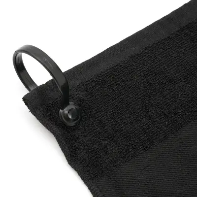 Toalla de Golf Caddy personalizado, color negro