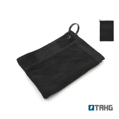 Toalla de Golf Caddy personalizado, color negro