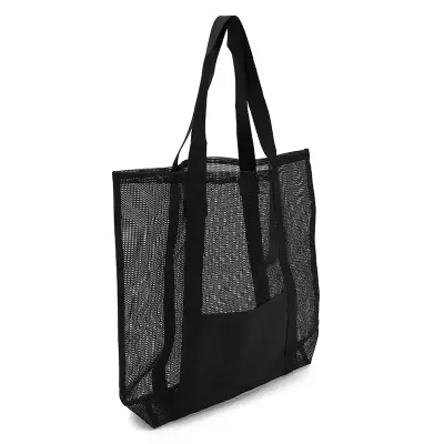 Tote Net personalizado, color negro