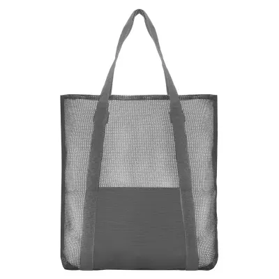 Tote Net personalizado, color gris claro