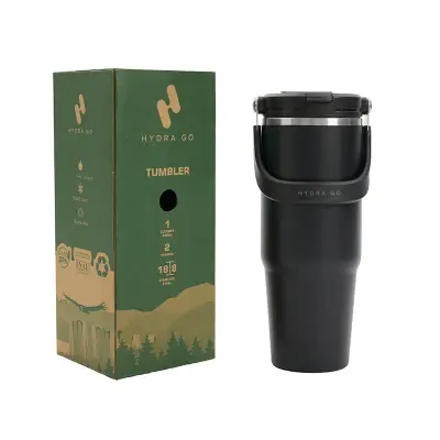 Tumbler Hydra Go personalizado, color blanco